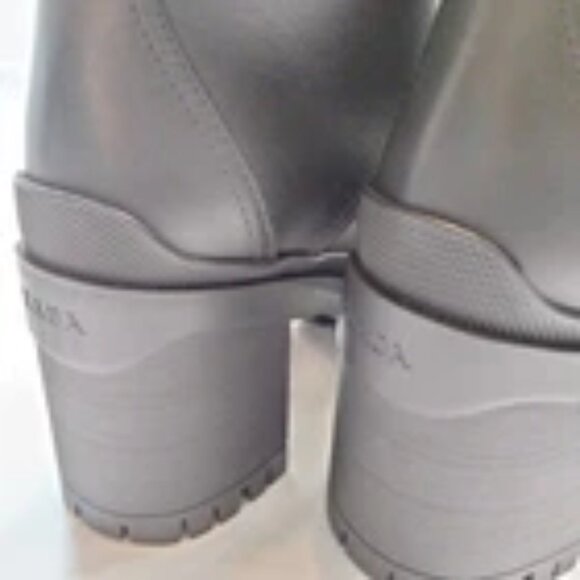 Prada Boots Women Black PVC 530-071425 - Picture 5 of 9